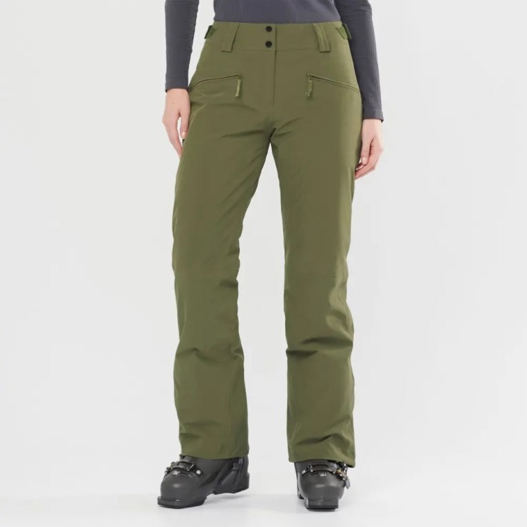 Pantalones De Esquí Salomon Edge Mujer Verde Oliva | MX XJNM423